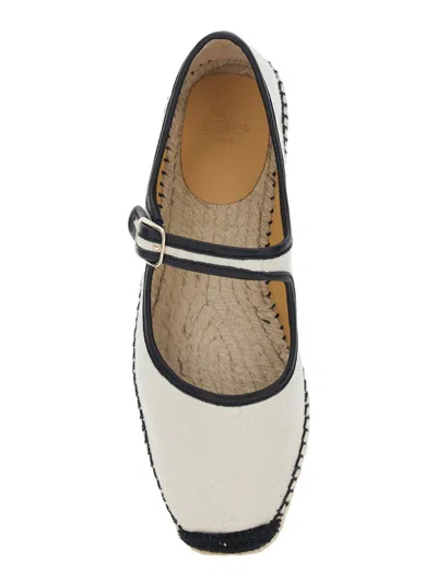 Castaã±er Padua Flat Espadrilles In White