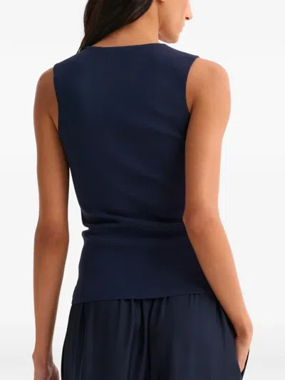 Rohe Square-neck Sleeveless Top In Blue