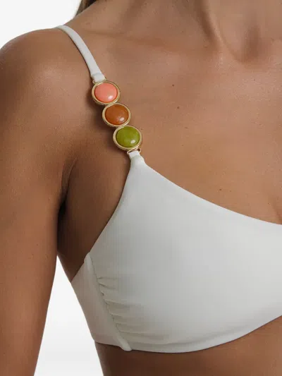 Sofia Erhan Giselle Beaded Bikini In White