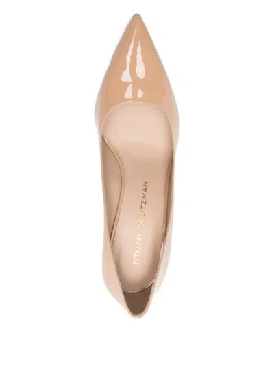 Stuart Weitzman Pointed-toe Pumps In Neutral