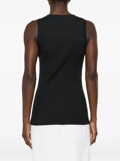 Brunello Cucinelli Embellished Tank Top In Black