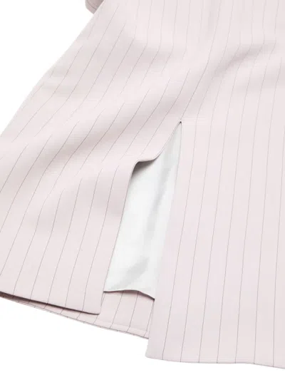Acne Studios Pinstriped Pencil Skirt In Neutral