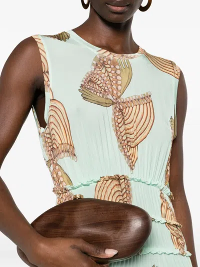 Ulla Johnson Kamaria Maxi Dress With Butterfly Print In Green