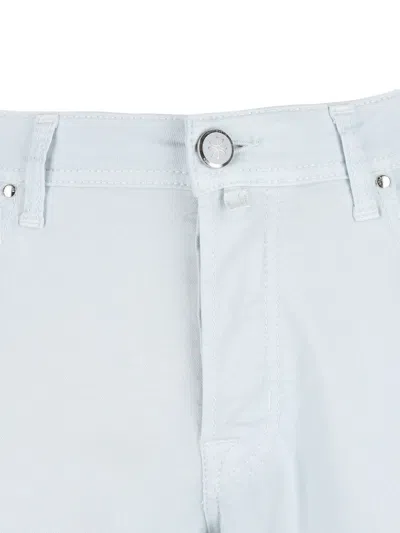 Jacob Cohen Buttoned Trousers In Blue