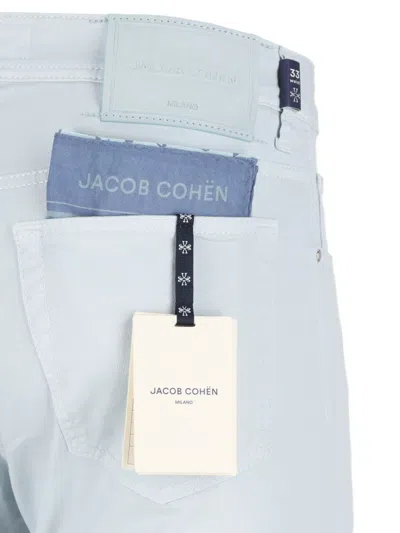 Jacob Cohen Buttoned Trousers In Blue