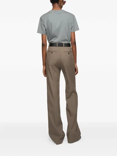 Acne Studios Button Trousers In Neutral