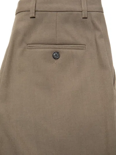 Acne Studios Button Trousers In Neutral
