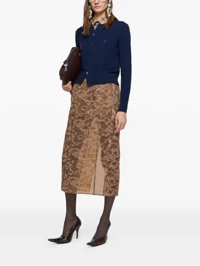 Acne Studios Buttoned Cardigan In Blue