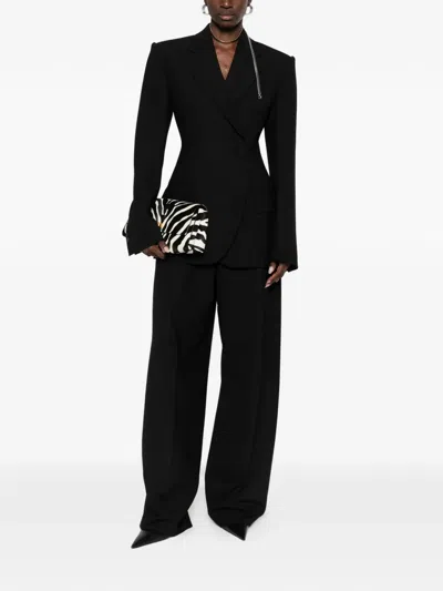 Sportmax Boxy Lapel Suit In Black