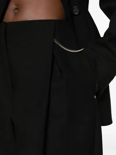 Sportmax Boxy Lapel Suit In Black