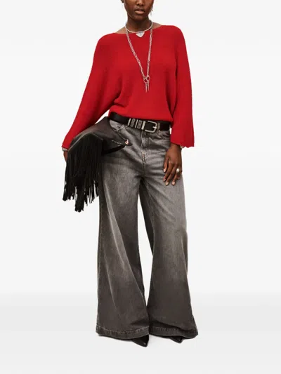 Ba&sh Isaac Buttoned Cardigan In Red