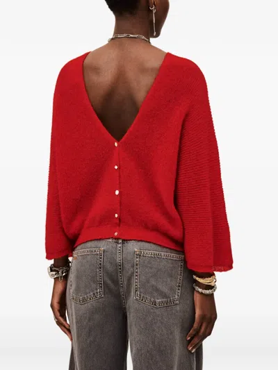 Ba&sh Isaac Buttoned Cardigan In Red