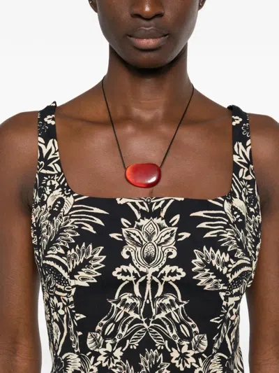 Ulla Johnson Augustina Cami Long Trumpet Dress In Noir In Black