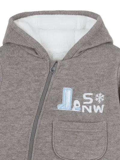 Mininio Hooded Pyjama In Gray