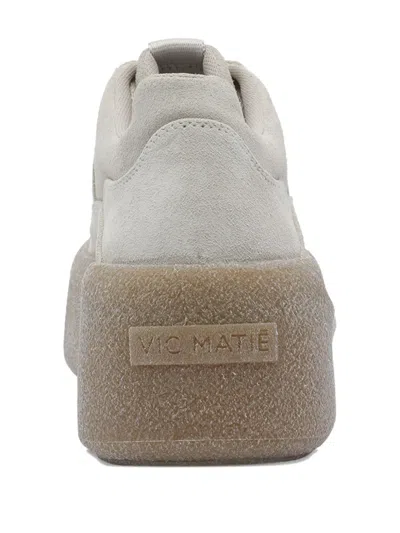 Vic Matie Suede Sneakers In Neutral