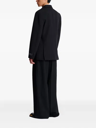 Balmain Single-breasted Wool Blazer In Black