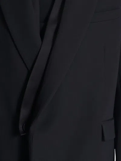 Balmain Single-breasted Wool Blazer In Black
