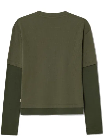 Carrer Rouque Double Hem In Green