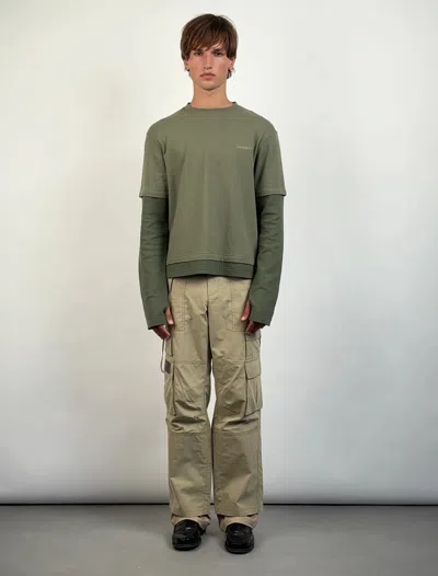 Carrer Rouque Double Hem In Green