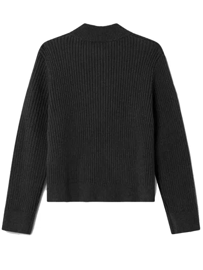 Carrer Ash Knit Bomber In Gray