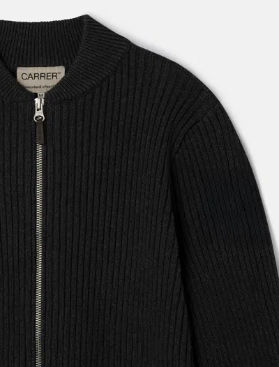 Carrer Ash Knit Bomber In Gray
