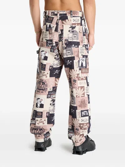 Patta Collage Trousers In Multi
