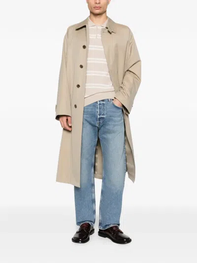 Agolde Magnus Button Jeans In Blue