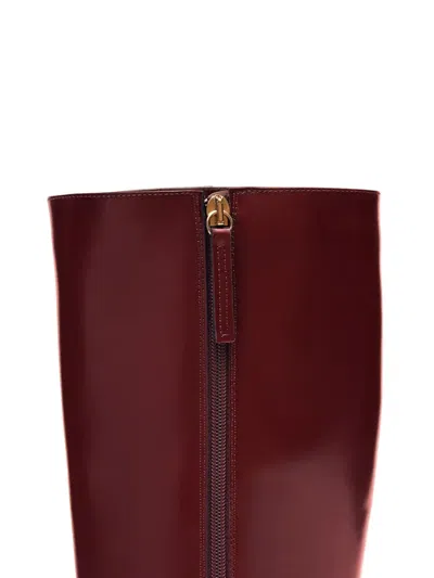 Alohas Square-toe Boots In Red