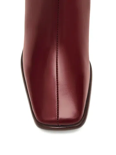 Alohas Square-toe Boots In Red