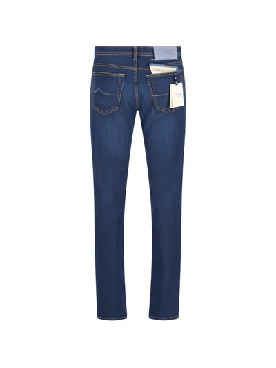 Jacob Cohen Five-pocket Trousers In Blue