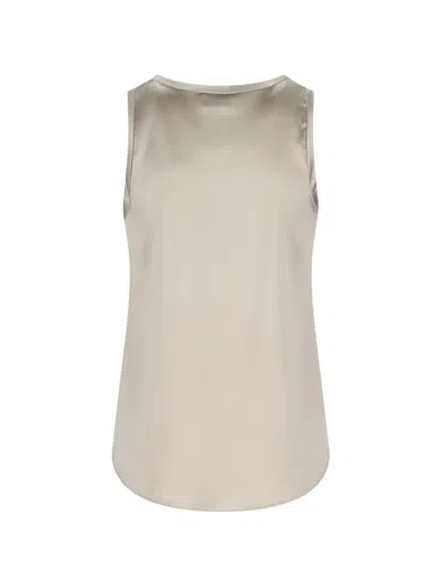 Brunello Cucinelli Scoop-neck Tank Top In Neutral