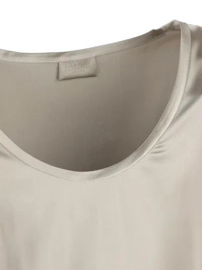 Brunello Cucinelli Scoop-neck Tank Top In Neutral