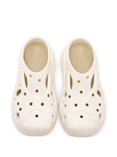 Crocs Caged Cut-out Clogs In White