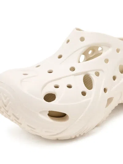 Crocs Caged Cut-out Clogs In White