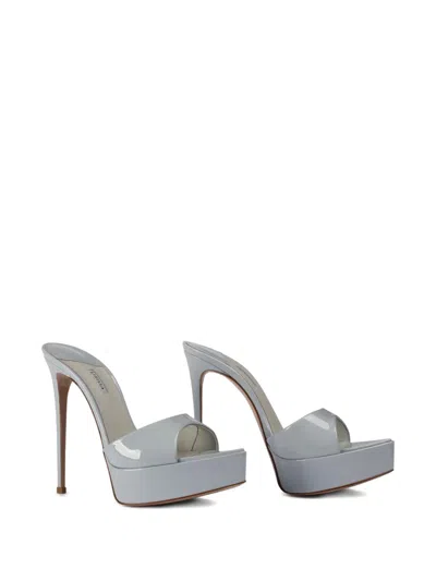 Le Silla Stiletto-heel Sandals In Gray