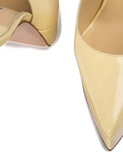 Le Silla Uma Slingback Platform-heel Pumps In Yellow