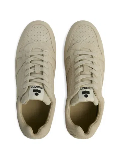 Isabel Marant Perforated Low Sneakers In Neutral