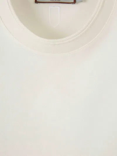 Canali Crew-neck Cotton T-shirt In White