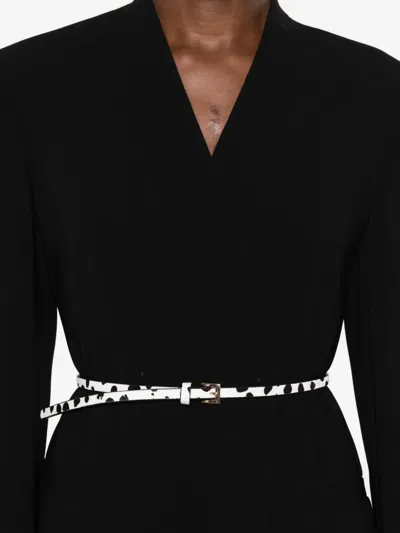 Max Mara Belted Suit In Black