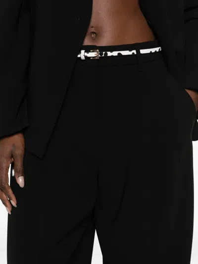 Max Mara Belted Suit In Black