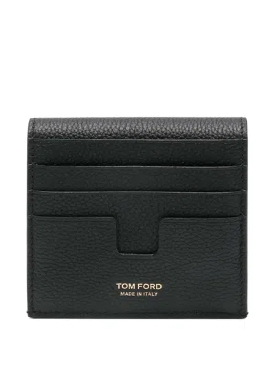Tom Ford Logo-detail Snap-button Wallet In Pink