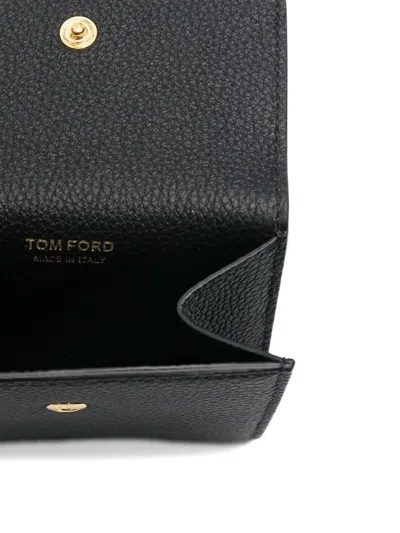 Tom Ford Logo-detail Snap-button Wallet In Pink