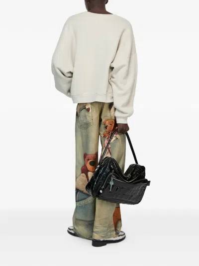 Acne Studios Round-neck Sweatshirt In Neutral