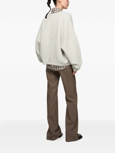 Acne Studios Round-neck Sweatshirt In Neutral