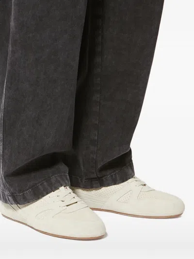 Isabel Marant Calfskin Leather Low-top Sneakers In Neutral