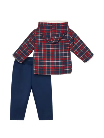 Mininio Elastic-waist Trousers Set (set Of Three) In Blue