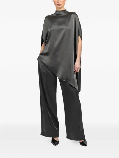 Lapointe Asymmetric Tunic Top In Gray