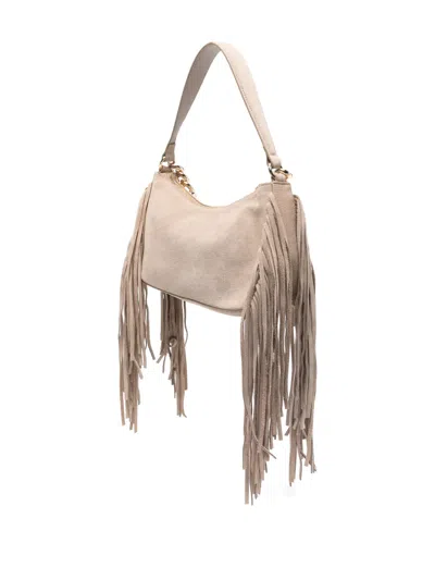 Twinset Small Liliane Shoulder Bag In Neutral