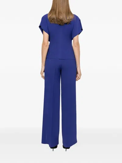 Nissa Draped Top In Blue