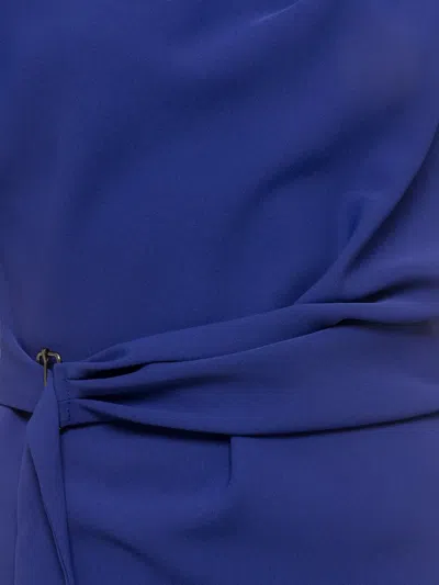 Nissa Draped Top In Blue